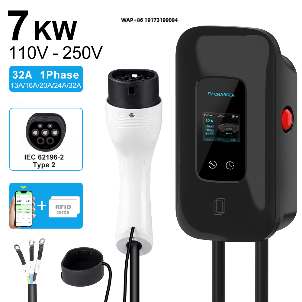 Fast Ev Charger - Ev Charger 220V 7KW 32A 1