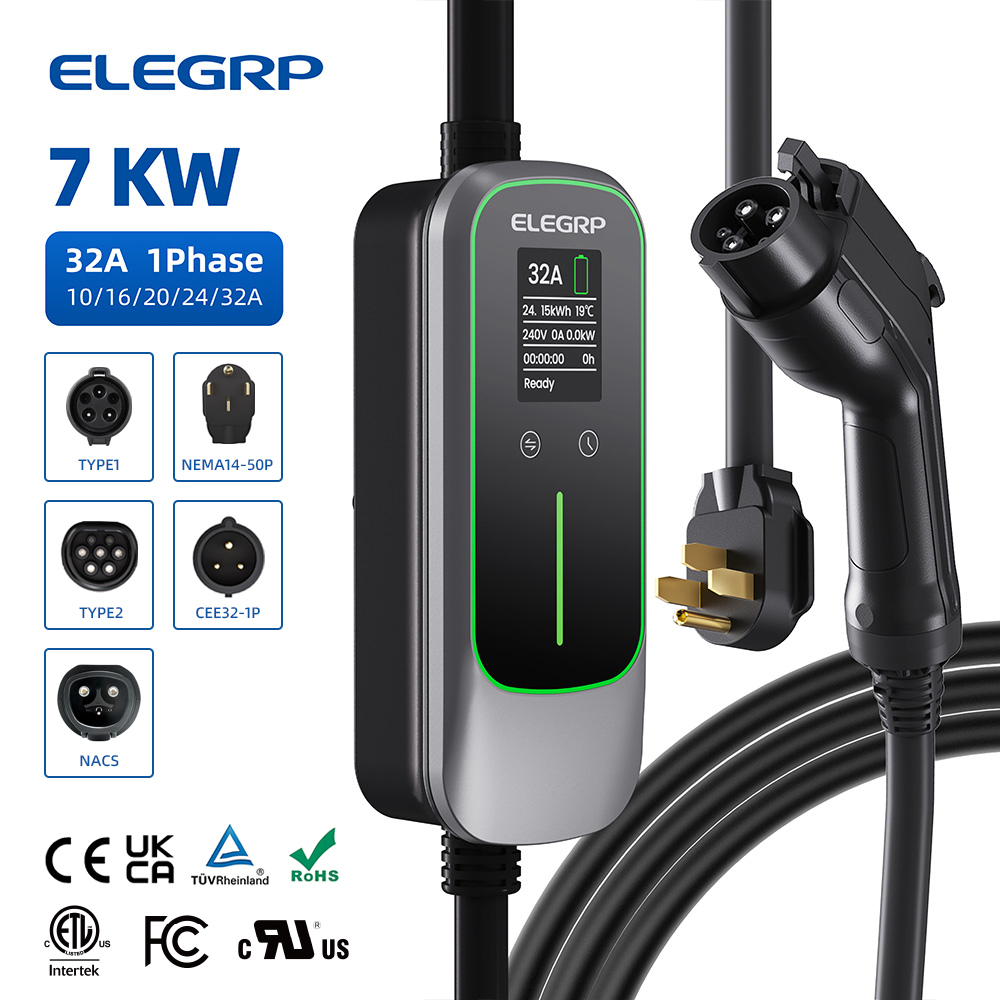 ELEGRP 32 Amp Portable Electri - Portable Ev Charger ulasan dan harga