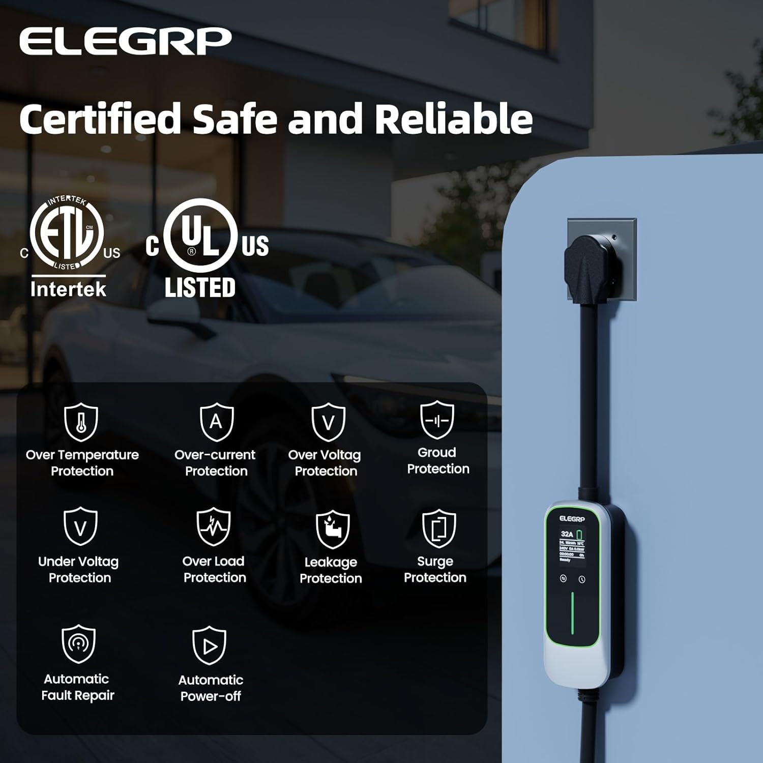 ELEGRP 32 Amp Portable Electri - Portable Ev Charger ulasan dan harga