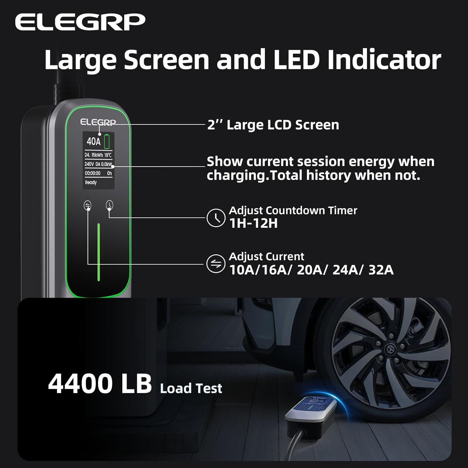 ELEGRP 32 Amp Portable Electri - Portable Ev Charger ulasan dan harga