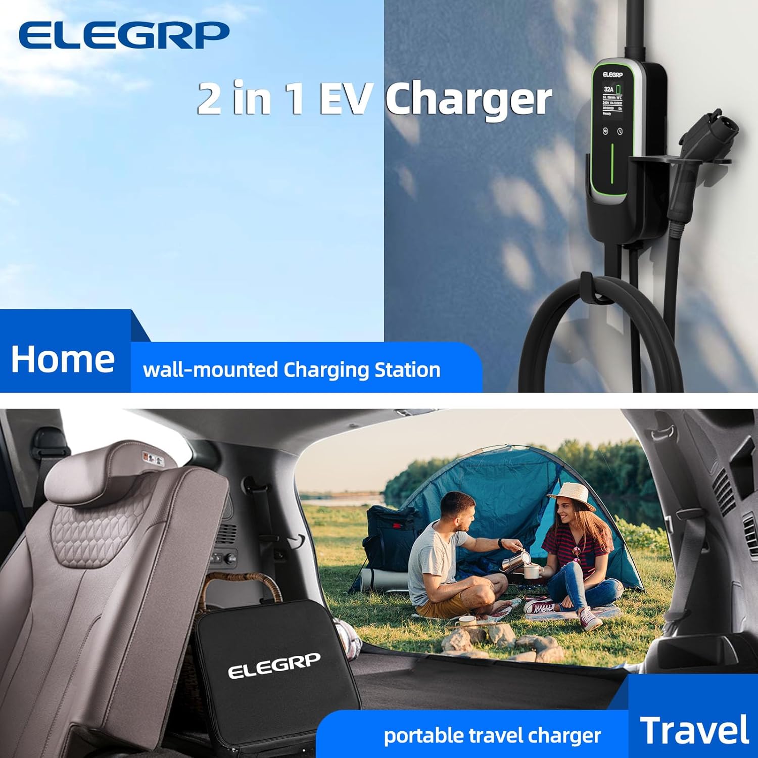 ELEGRP 32 Amp Portable Electri - Portable Ev Charger ulasan dan harga