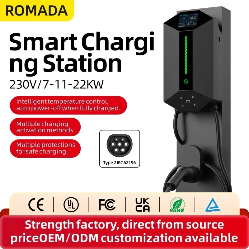 7KW 11KW 22KW ROMADA Home use  - Home Ev Charger ulasan dan harga