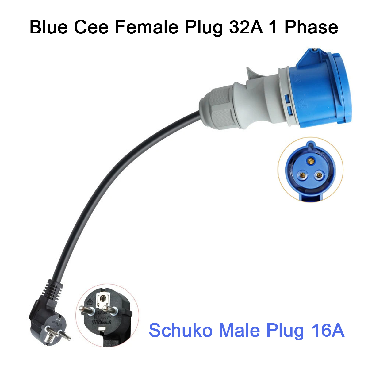 NTO Blue CEE Female Power Plug - Ev Charger Adapter ulasan dan harga