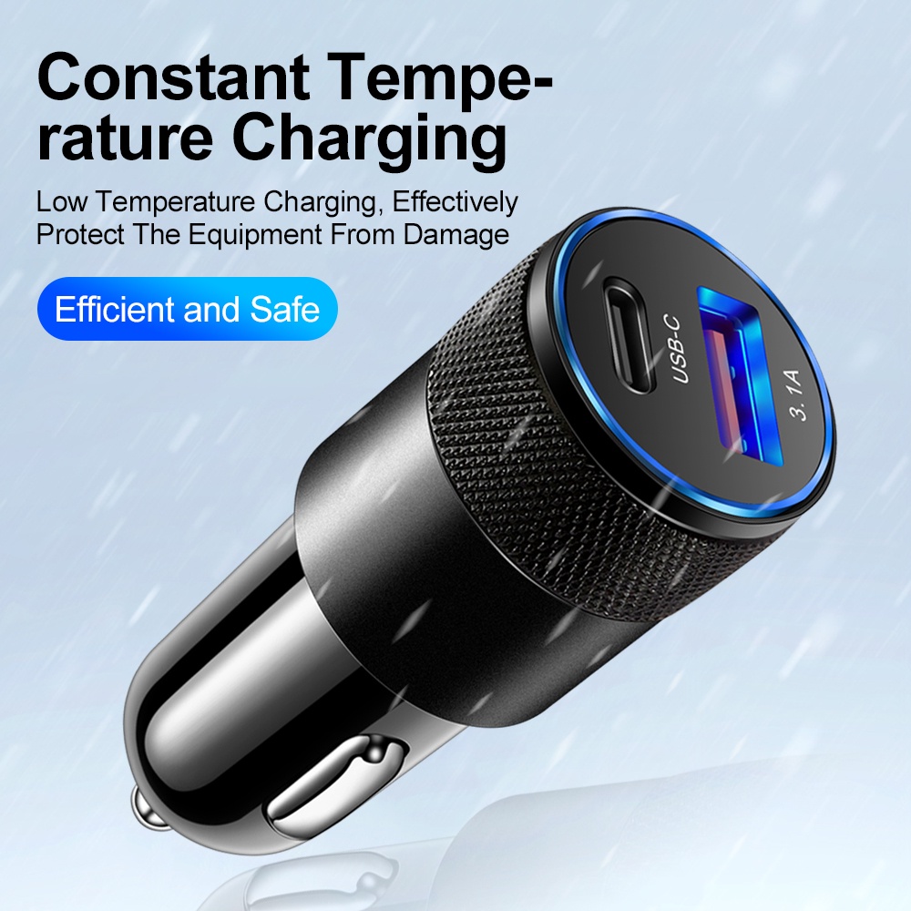 66W USB Car Charger Type C Fas - Fast Ev Charger ulasan dan harga