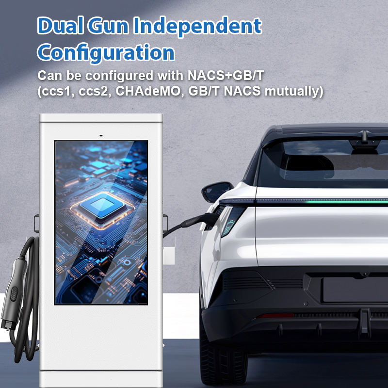 Floor Mounted Dual 60kW Dc Fas - Fast Ev Charger ulasan dan harga