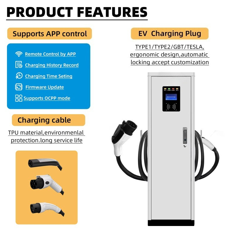 22kW*2 GB/T Type1/Type2 Dual A - Type 2 Charger ulasan dan harga