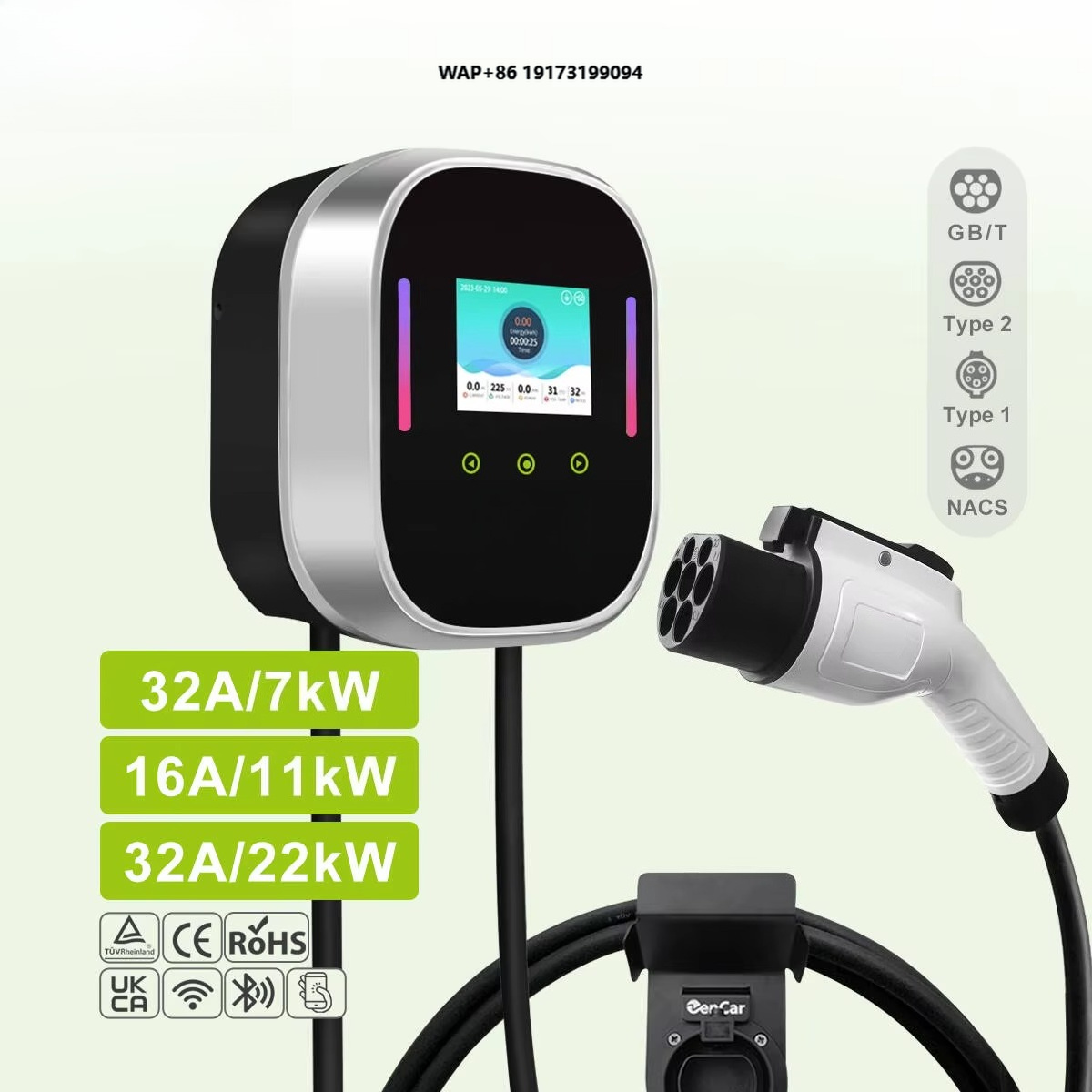 Smart EV Charger Wallbox 22kW  - Wallbox Ev ulasan dan harga