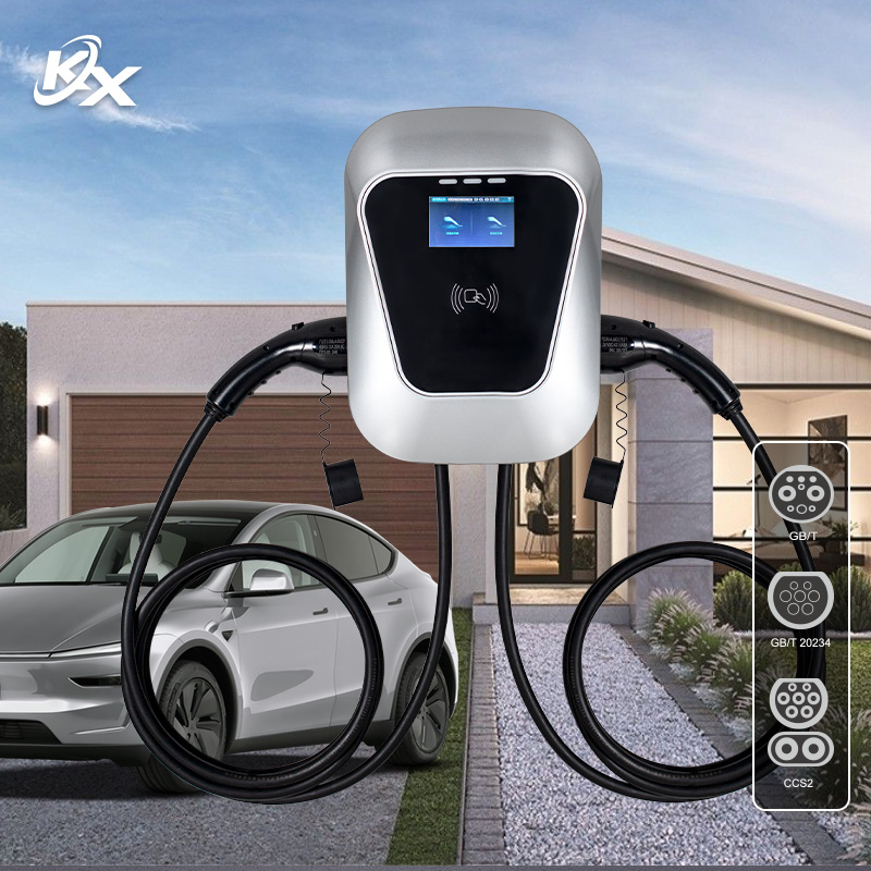 14kW Dual Wall-Mounted EV Char - Type 2 Charger ulasan dan harga